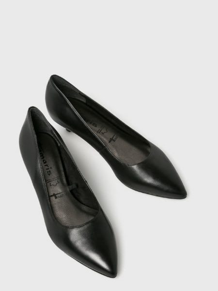 Pantofi Negri Eleganti Cu Toc Mic Jos